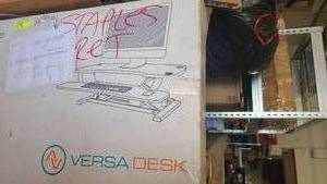 lot 13 image: Versa Desk Electric Height Adjustable Desktop Riser