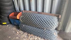 lot 19 image: Rolls of wire mesh and seeders OS