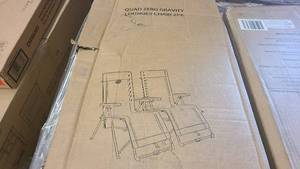lot 60 image: 2-Pack Quad Zero Gravity Lounger Chairs