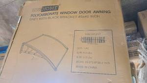lot 62 image: Polycarbonate Window Door Awning