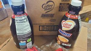 lot 122 image: 2 Pack of Snickers flavored Coffee Mate Creamer