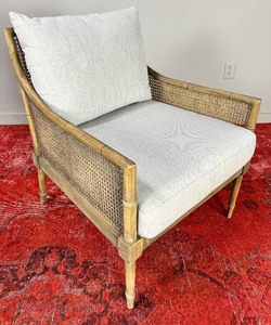 CIEL LOFT AND HOME New Linen Cane & Rattan Chair #1
