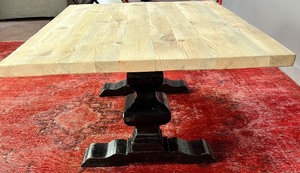 PIKKA DESIGN Reclaimed Pine Solid Wood Cocktail Table - Raw Hand Planed Finish