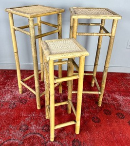 CIEL LOFT AND HOME Rattan & Bamboo Plant  Display Stands