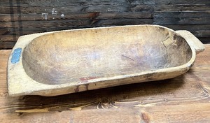 Primitive Wood Dough Bowl