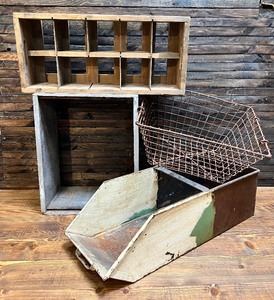 Vintage Wood and Metal Decor