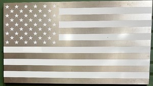 Stainless Steel American Flag