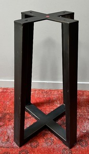 Brushed Steel Table Base - Counter Height