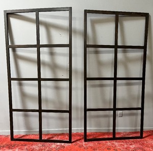 Wood Grids Staging Decor - Set of 2