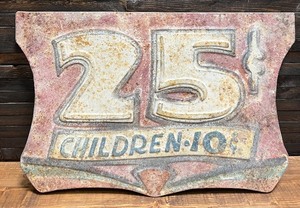 Vintage Style Fair Carnival Metal Ride Sign #2