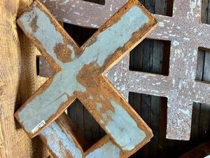Dimensional Rusted Decor Letters - XXY#