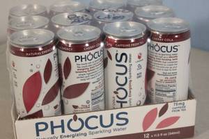 lot 3 image: Phocus Naturally Energizing Sparkling Water 12-Pack Cherry Cola Flavor