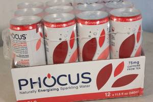lot 7 image: Phocus Naturally Energizing Sparkling Water 12-Pack Cola Flavor