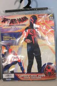 lot 29 image: Spider-Man Across The Spider-Verse Childrens Costume Spider-Man 2099 Medium