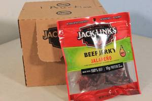 lot 58 image: 8ct Jack Links Jalapeno Flavor Beef Jerky