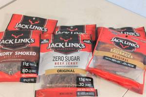 lot 96 image: 6ct Assorted Jack Links Meat Snacks
