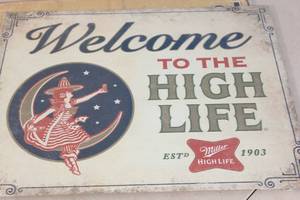 lot 102 image: NEW - Metal Sign Wall Art 16 x 12 Factory Sealed