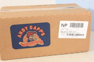lot 26 image: Andy Capps Hot Onion Flavored Rings Corn Snacks 12-Pack 2oz Bags