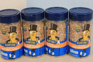 lot 37 image: 4ct Planters Dry Roasted Sunflower Kernels 5.85oz Bottle