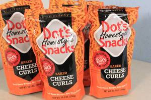 lot 70 image: 4ct Dots Homestyle Snacks Cheese Curls 10.5oz Bag