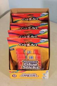 lot 137 image: 4ct Cra-Z-Art Washable Glue Sticks 12-pack