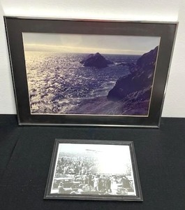 Charles Lindberg Lands in Paris & Coastal Waters Print
