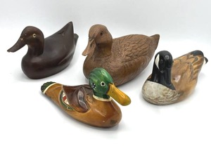 Hand-Carved Goose and Ducks
