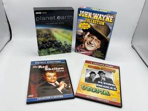 Multiple DVD Sets (John Wayne, Red Skelton, Laurel & Hardy, and other Features)