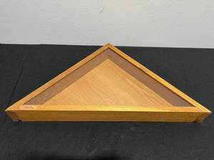 American Flag Storage Cabinet with Glass Front