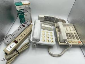 Miscellaneous Items - Electric Can Opener, AC Power Strips & WallDesk Phones