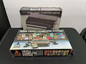 ATARI Video Game System (Plus Games) and Video Game Storage Organizer