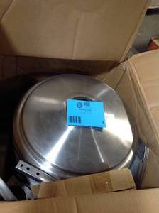 Hampton Bay 48K BTU Stainless Steel Patio Heater with Wheels Customer Returns See Pictures