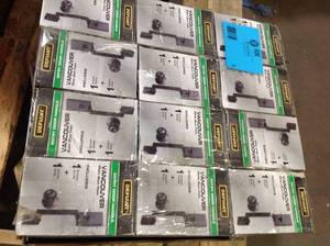 Lot of Difant Door Handles Matte Black Finish Various Conditions  Customer Returns See Pictures
