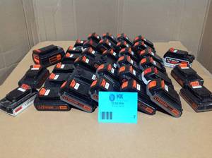 Lot of Assorted Ridgid Batteries Various Sizes Not Checked   Customer Returns See Pictures