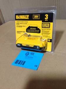 DEWALT 20V MAX Compact Lithium-Ion 3.0Ah Battery Pack   Customer Returns See Pictures