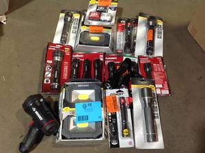 Lot of Assorted Flashlights Various Models and Conditions  Customer Returns See Pictures
