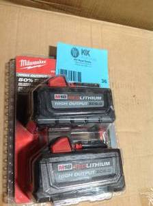 M18 18-Volt Lithium-ion High Output 6.0AhBattery Pack ( 2 Pack)  Customer Returns See Pictures