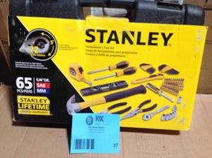 Home Tool Kit (65-Piece) by Stanley Customer Returns See Pictures