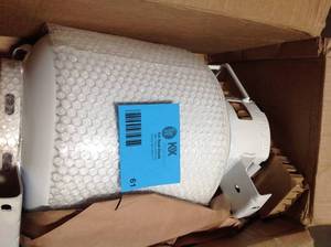 Flame King 20 lbs. Horizontal Propane Tank Refillable Cylinder with OPD Valve and Gauge Customer Returns See Pictures