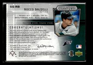 lot 6 image: 2004 SPX Autograph Jersey Rocco Baldelli Serial #397999