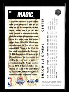 lot 31 image: 1992 Upper Deck Shaquille ONeal Rookie Card #1b