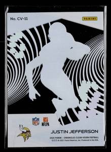 lot 38 image: 2020 Clear Vision Justin Jefferson Rookie Card #CV-11