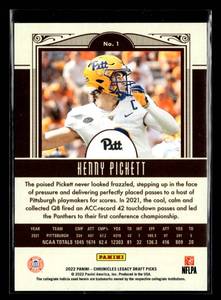 lot 48 image: 2022 Legacy Draft Kenny Pickett Rookie Card #1