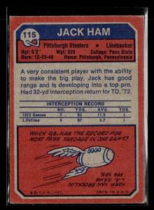 lot 64 image: 1973 Topps Jack Ham #115