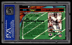 lot 1 image: PSA 8 1991 Stadium Club Brett Favre Rookie #94