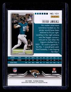 lot 106 image: 2021 Playbook Orange Trevor Lawrence Rookie Card #101