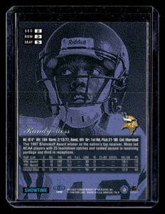 lot 117 image: 1998 Flair Showcase Randy Moss Rookie Card #5