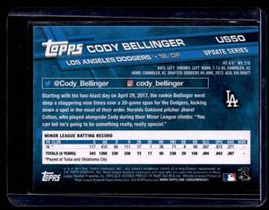 lot 130 image: 2017 Topps Update Cody Bellinger Rookie Card #US50