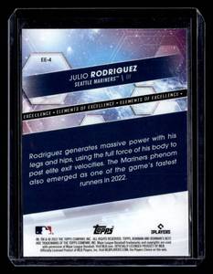 lot 133 image: 2022 Bowmans Best Elements Julio Rodriguez Rookie Card #EE-4