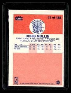 lot 148 image: 1986 Fleer Chris Mullin Rookie Card #77